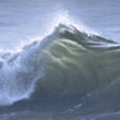 Welle im Gegenlicht  |  2012  |  l auf Leinwand| 15 x 70 cm