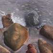 Stones I   |   2020  |  oil on canvas   |  40 x 40 cm